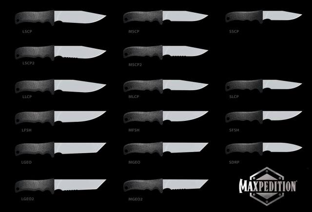 Maxpedition Fixed Blade Chart