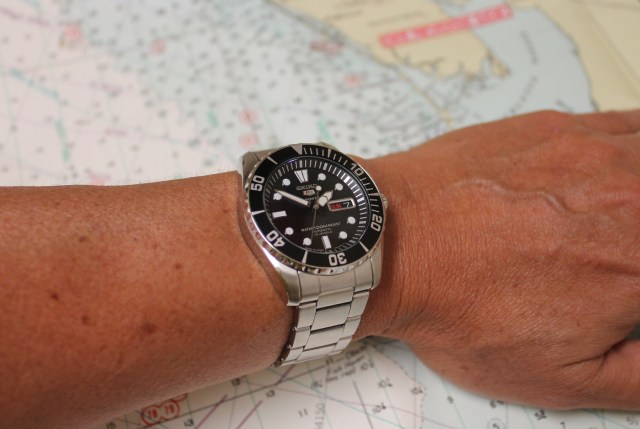 Seiko SNZF17 on wrist small